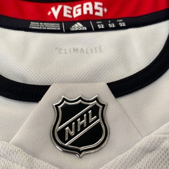 Adidas Las Vegas Golden Knight Away White Authentic Jersey Mens size 52/ Large - Picture 6 of 14